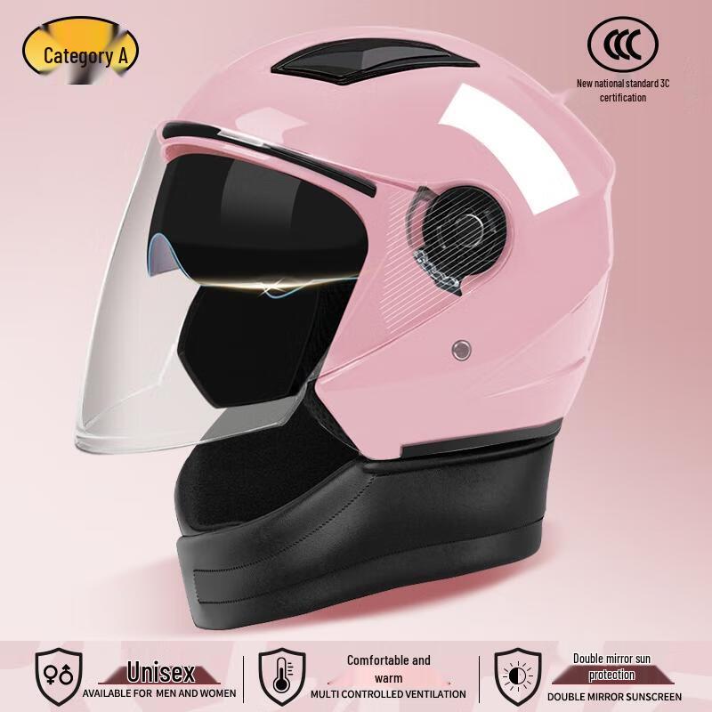 HANDUNYOU Dual Visor Electric Bike Safety Helmet
