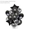 14 Stück/Set Konfetti Ballon Happy Birthday Party Ballons Roségold Helium