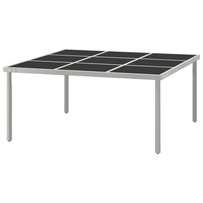 Maison Exclusive - Table de salle à manger de jardin 170x170x74,5cm Verre et acier