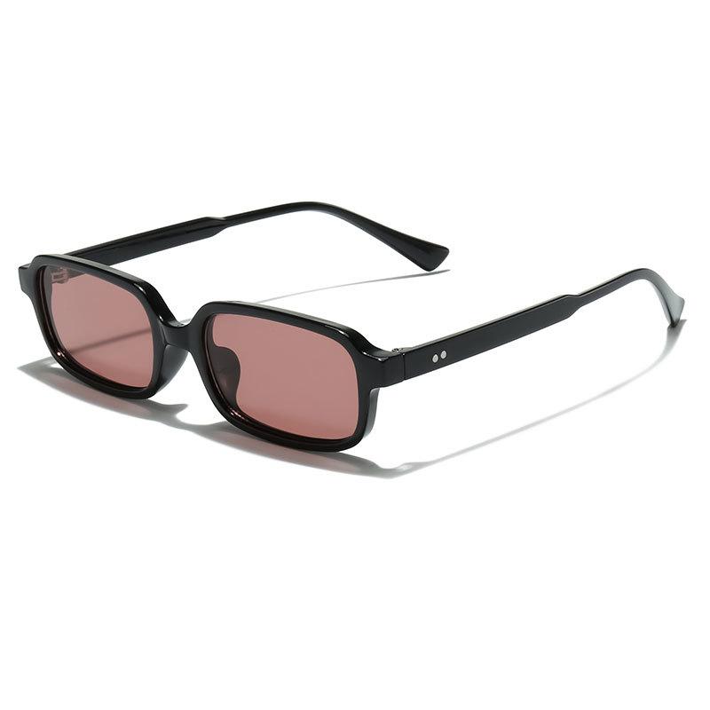 SO&EI Retro Nieten Kleine Rechteckige Sonnenbrille Damen Marken Designer Herren Farbverlauf Sonnenbrillen UV400