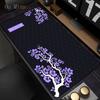 Anime Rote Sakura Mauspad Schreibtischmatte Mit Verriegelungsrand Gaming Zubehör Prime Gaming XXL Mauspad Tastaturmatten Naht Polstermatte