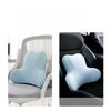 1pc Solid Color Office Waist Protection Cushion Car Seat Backrest Cushion Car Accessories Memory Cotton Support Waist Pillow Fit The Lumbar Spine
