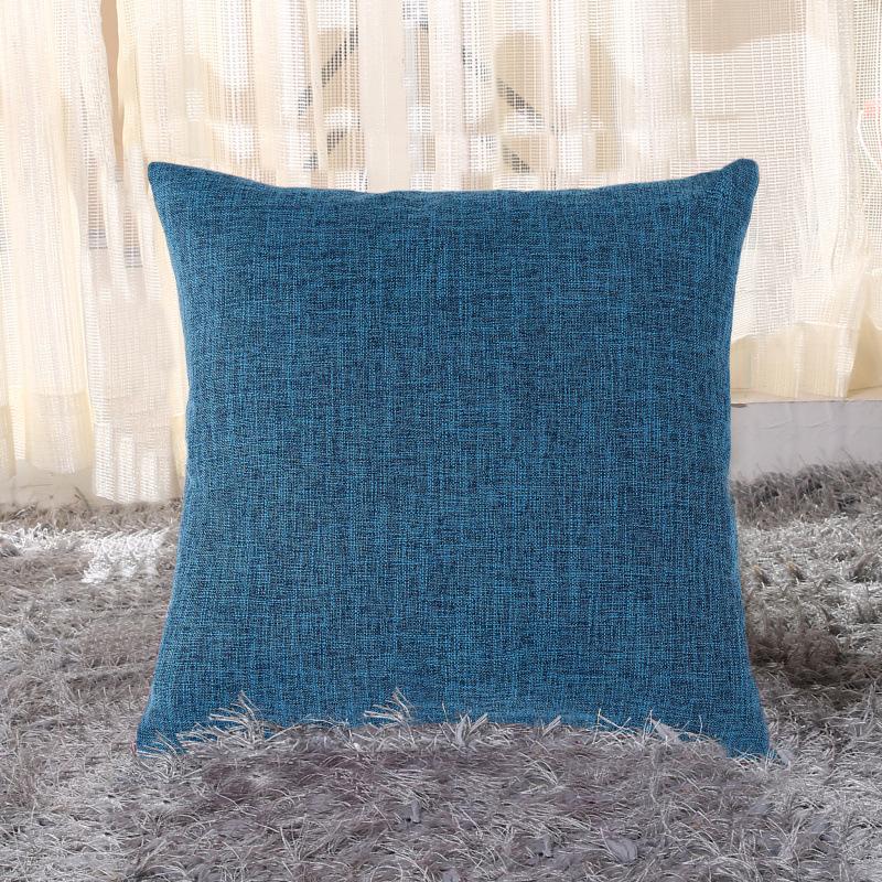 Ins Style Thick Linen Pillow Case Sofa Cushion Bedside Soft Bag Cushion Pillow