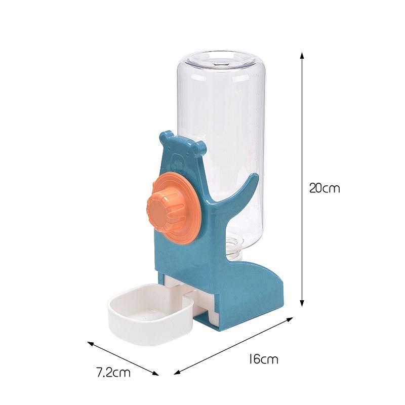 500ml Hanging Water Feeder Bottle for Small Animal Automatic Plastic Water Bottle Dispenser Hanging Pet Feeder Drinker