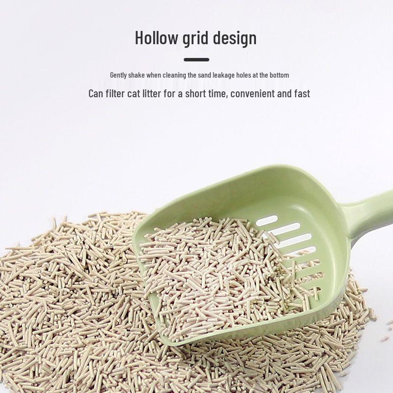 Macaron Cat Litter Scoop: Thick, Lightweight, Grid-Style Pet Shovel
