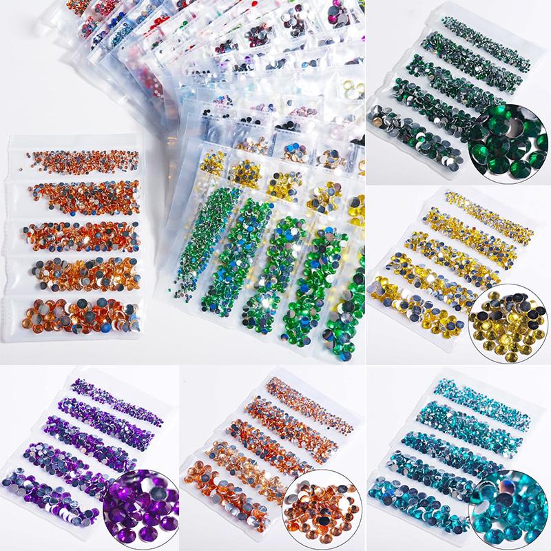 Jewelry Mobile Phone Rhinestone 1000PC Manicure 2-6mm DIY Resin 5-Piece Bag Beauty Rhinestone