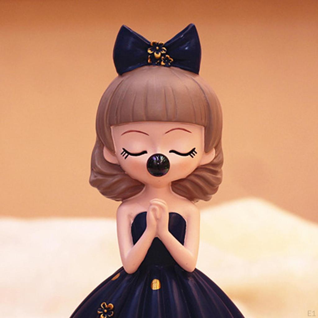 Figurine Statue Collectible Sculpture Cake for Deskp Decorations Birthday Gift