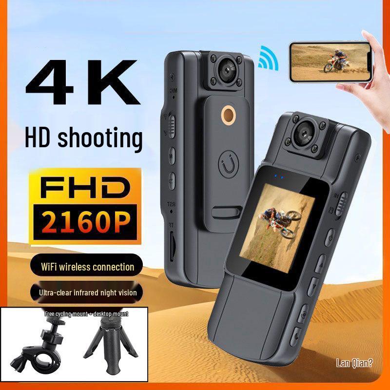 4K HD Night Vision Chest Camera for Outdoor Cycling and Sports – Wireless Dashcam