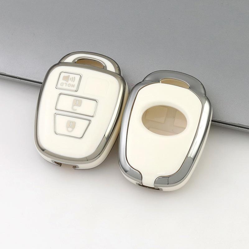 Durable TPU Car Remote Key Cover Anti-wear Full Coverage Key Case for  RAV4 Camry Prius Auto Supplies