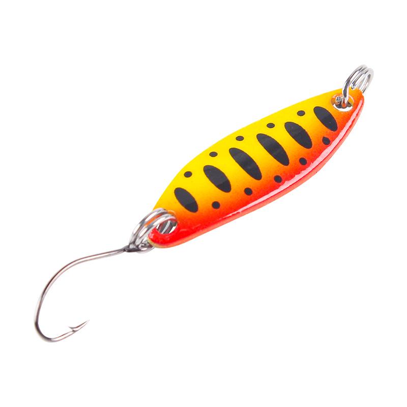 

Красочная медная блесна для форели: 1.5г и 3.5г Рыболовная приманка для пресноводного сига 3.5g / 3.1cm A