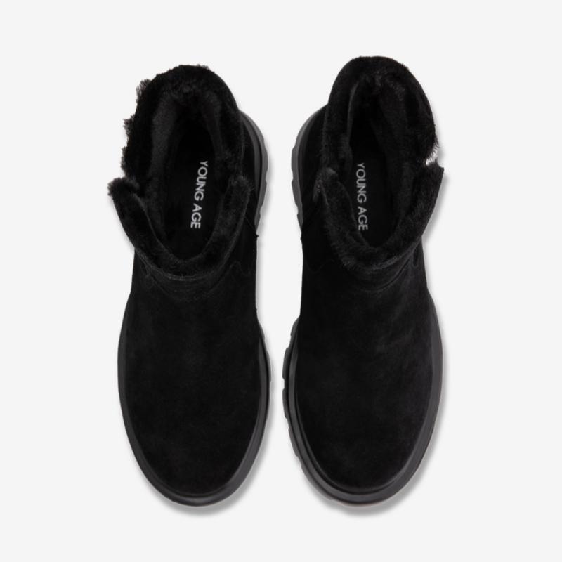 Young Age Women S Trend Worker Chunk bootS Black