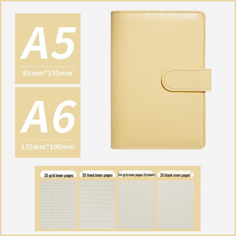 Macaron lösbladsanteckningsbok med avtagbart omslag, kalenderbok