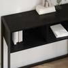 Side Table Black Oak Look 100 X 36 X 75 Cm