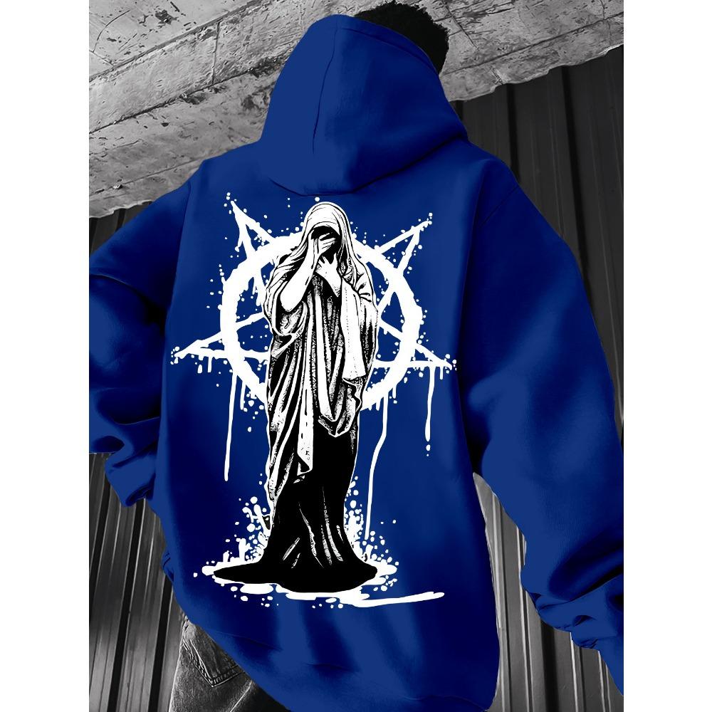Weeping Lady Printed Men's Hoodies Pullover Autumn Casual Clothes Women Tops Outdoor Street Sweatshirts