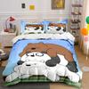 Stacked Cartoon Bears. Bedding Sets Duvet Cover Sets Duvet Covers Pillowcases(1 * Duvet Cover 2 * Pillowcases Without Duvet Insert)