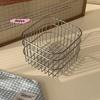 M-Metal Desktop Storage Basket Iron Art Coffee Organizer Kitchen Miscellaneous Items Organizer Makeup Storage Box
