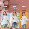 ASK JUNIOR Girls' Faux Layered Lace Bow Long Sleeve T-Shirt