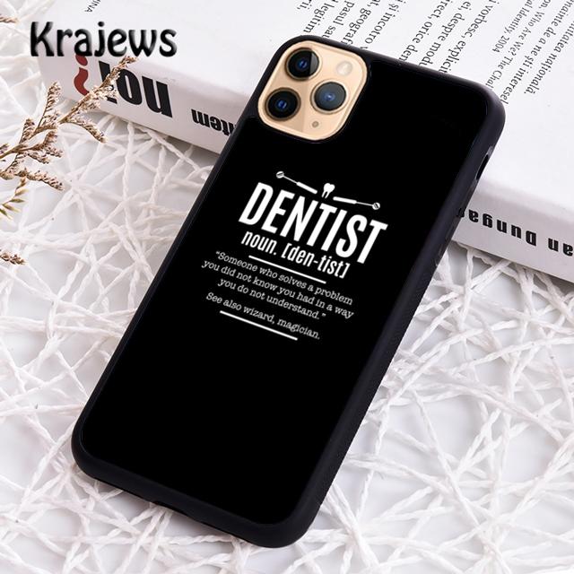 Krajews Dental Definitions Tooth Soft Phone Case Cover For iPhone 14 SE 6s 7 8 Plus XR XS 11 12 13 Pro Max Samsung S21 S22ultra
