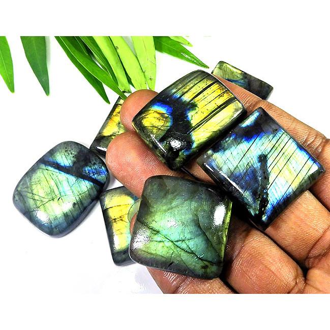 

AAA Natural Golden Labradorite Octagon cabochon 7Pcs Gemstone Lot 26-29MM LL-840