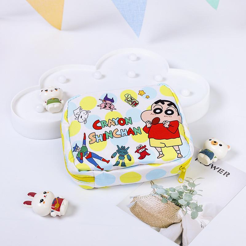 Shin Chan Crayon Compact Personal Care Bags Oxford Fabric Girl Travel Storage