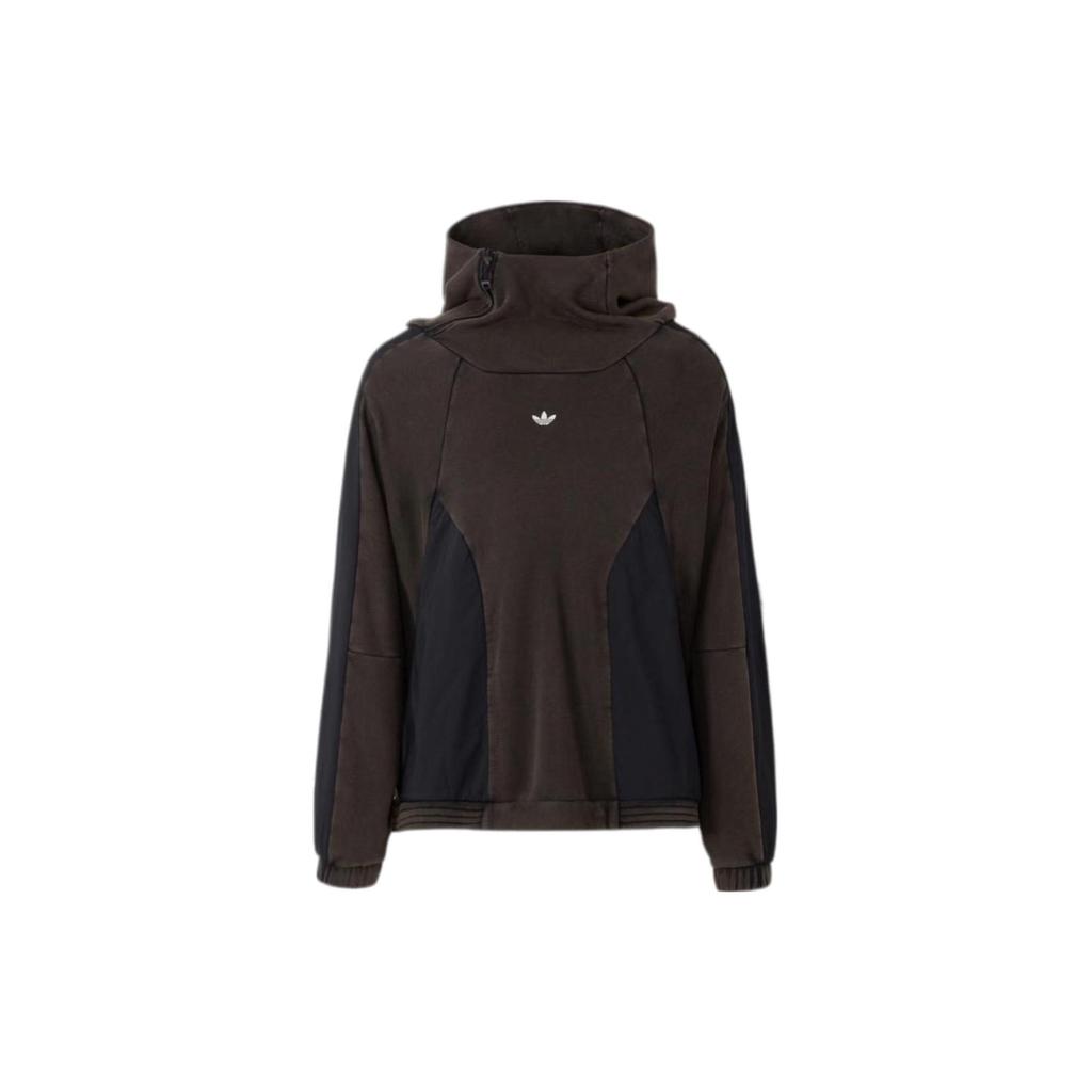 Adidas Originals Hamcus X Capsule Collection Colorblock Logo Print Sports Pullover Sweatshirt Men Tops Black HY6364