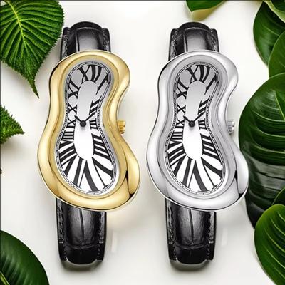 Retro Trendy Men's Watch Twisted Design Y2k Style Niche Personalized Quartz Watch for Women Watch
