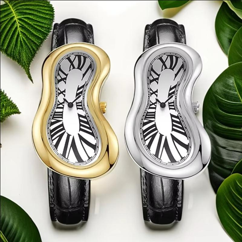 Retro Trendy Pánské hodinky Twisted Design Y2k Styl Niche Personalizované Křemenné hodinky pro Ženy Hodinky