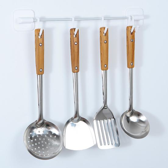 Wok Shovel Food Grade Rust-proof Stainless Steel Soup Scoop Wok Spatula Kitchen Tools for Home