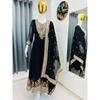 Rochie de prânz specială de festival cu broderie bogată și aplicații cu paiete, set cu dupatta