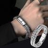 Cross-border Titanium Steel Woven Bracelet with Magnetic Buckle