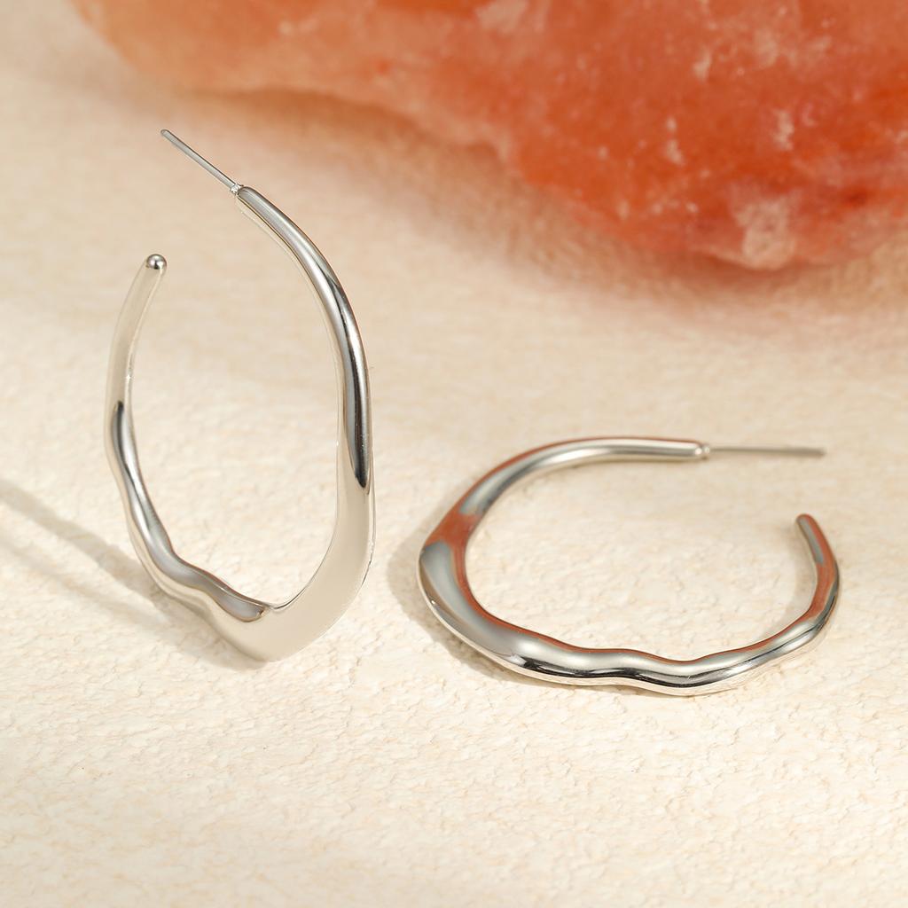 Minimalist Stainless Steel Geometric Chic Earrings Waterproof Simple Daily High-quality Jewelry Gifts