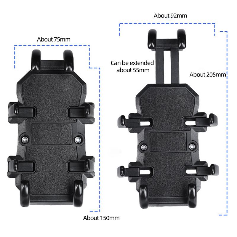 Universal Motorcycle Bike Handlebar Mobile Phone Holder Bicycle Riding Navigation Bracket GPS Shockproof Rearview Mirror Stand