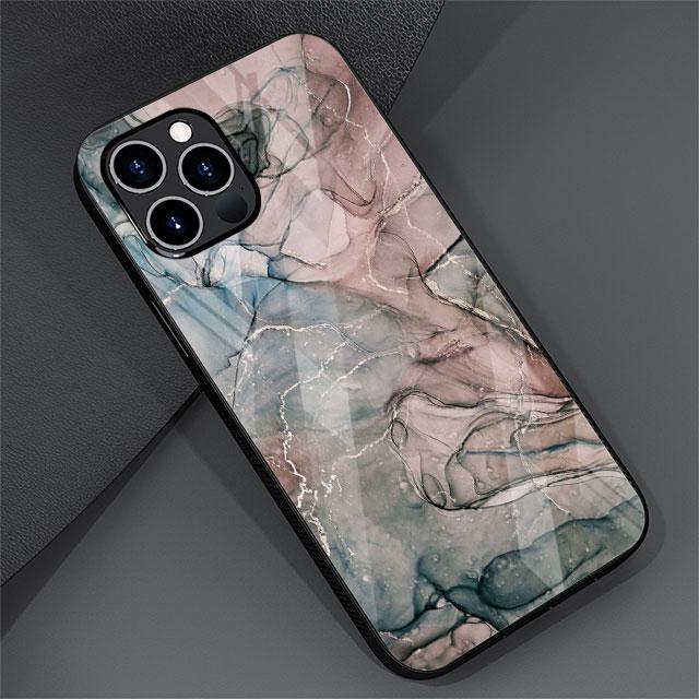Etui ze szkła z wzorem marmuru do Apple iPhone 13 Pro 11 14 12 7 8 Plus SE 2022 XR X XS Max 6 6S Hartowane etui na telefon