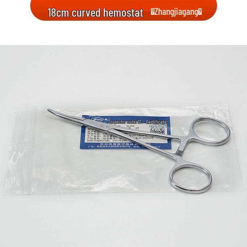 Stainless Steel Hemostatic Forceps - Straight/Curved Head, Surgical/Vascular Use, In Stock