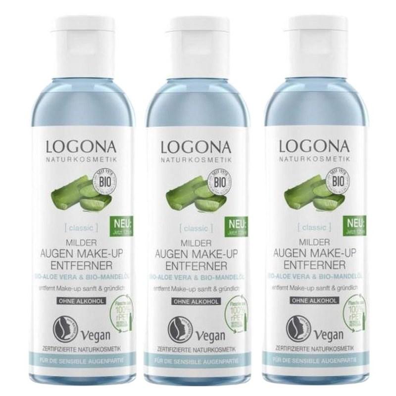 LOGONA Aloe Vera Makeup Remover 125ml 3-Piece Set PECHKA, 1 pcs