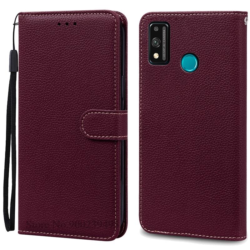 For Honor 9X Lite Etui Lær Flip Lommeboketui For Honor 9X Lite JSN-L21 JSN-L22 JSN-L23 Deksel Honor 9 X Lite Telefonetui Fundas