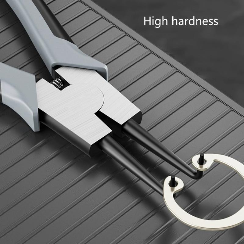 Professional 4Piece Snap Rings Pliers Set for Internal & External Rings, High Carbon Steel with Comfortable Grip Handle