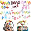 Plush Spiral Baby Toy for Stroller Crib Hanging Sensory Rattle Teether Interactive Newborn Comfort Early Learning Montessori