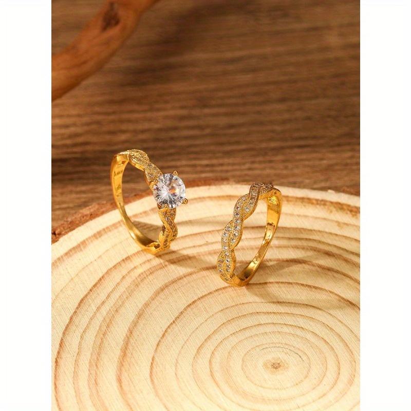 Woven Ring, Suitable for Valentine's Day, Thanksgiving, Christmas and Other American Holidays, Unique Twist Design