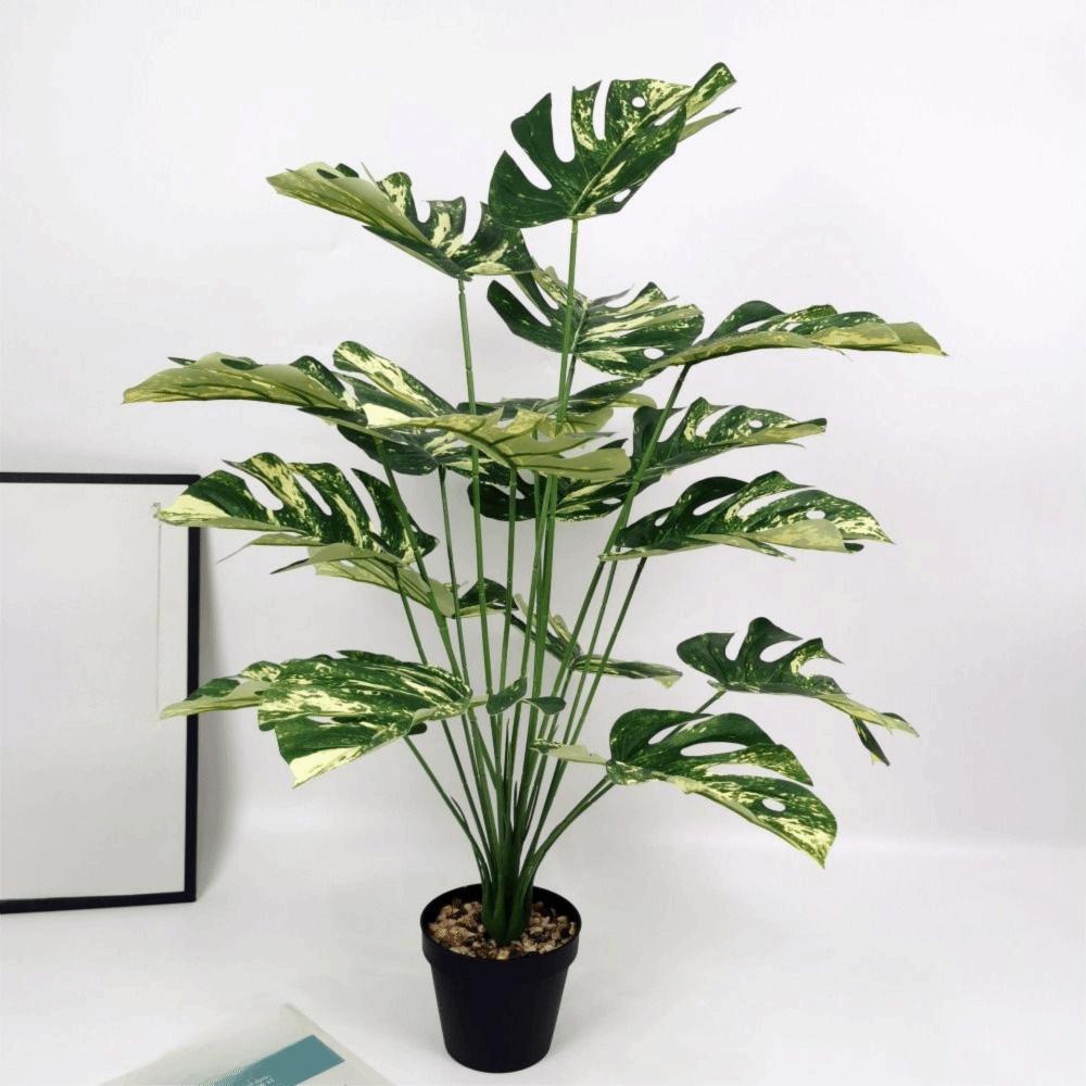 Large Artificial Tropical Palm Branches 9-24 Forks Artificial Plants  Home Garden Decor