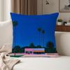 Hiroshi Nagai Vaporwave Japan Pillow Case Suitable For Bedrooms Living Rooms Cars Home Decoration
