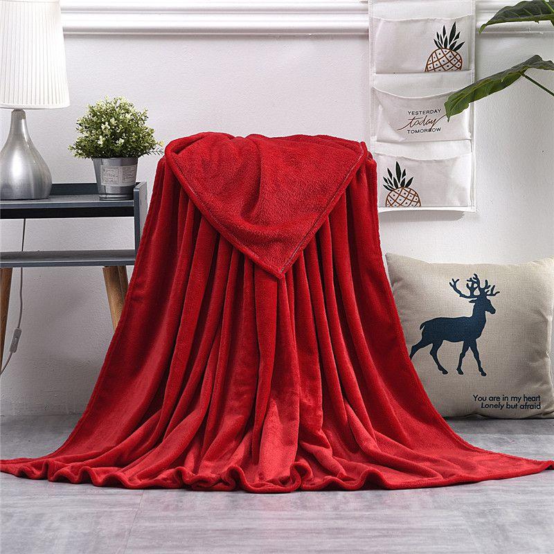 Solid Colors 22 Sumptuous Light Winter Flannel Plush Fleece Blanket Soft Warm