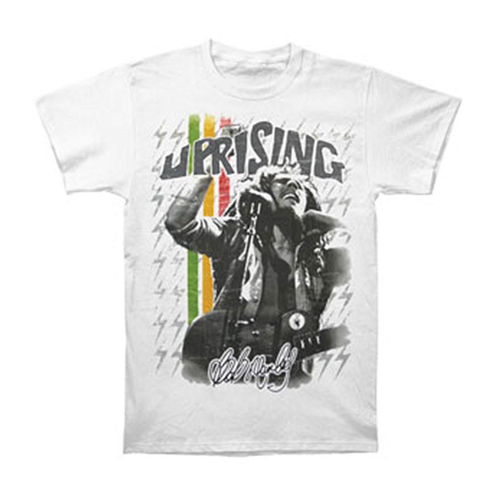 Men s Bob Marley Uprising T-shirt Medium White XL