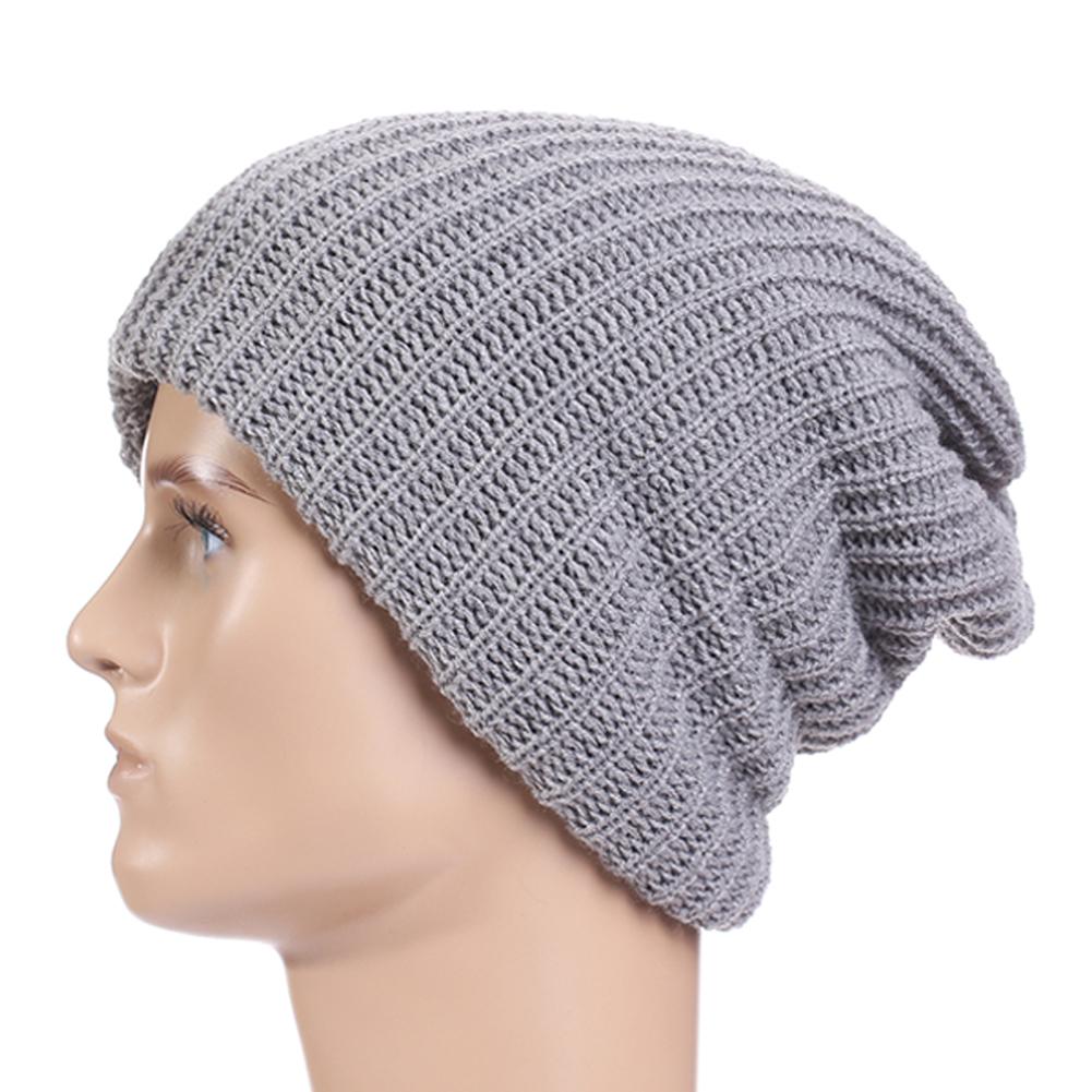 Knitted Hat Warm Oversize Beanie Hiking Travel Baggy Cap for Man & Woman