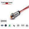 8mm LED Indicator Light, 12V/220V, Waterproof Metal with Wire (FL1M-8SW-2)