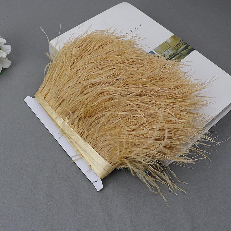 Ostrich Feather Lace Cloth Bandwidth 10-15Cm Stage Performance Clothing Decoration Accessories Lace Feather Ribbon