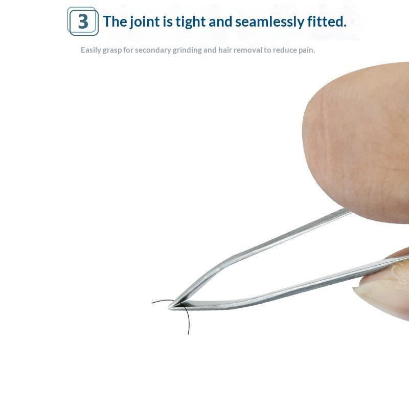 Stainless Steel Eyebrow Clip With Led Light Professional Lighted Tweezers For Eyelash Brow Hair Removal Makeup Tools