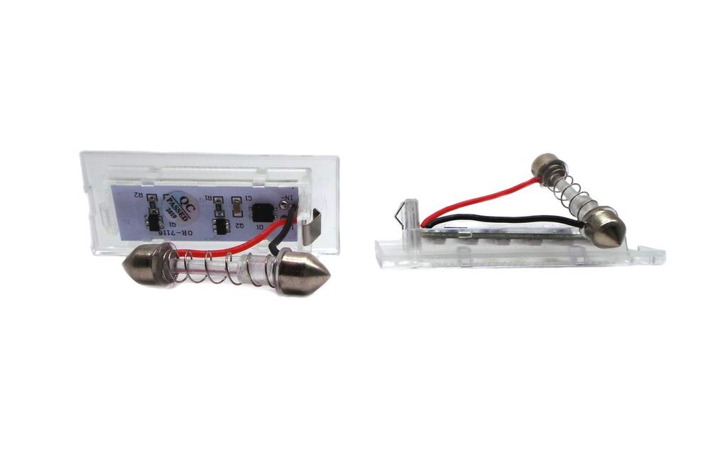 LED License Plate Lights 2x650lm, Set of 2 Compatible with BMW E53, E83, 12V, Off-Road