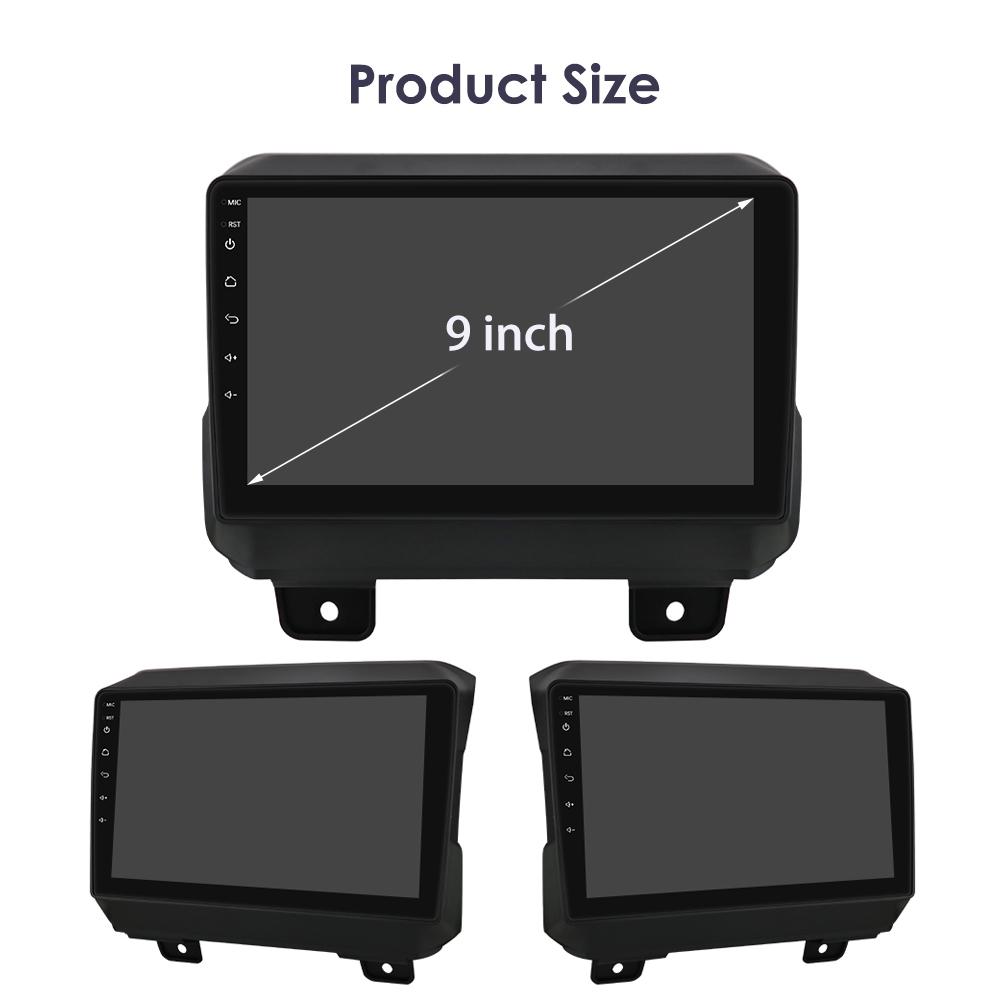 Hizpo Radio samochodowe Android 2din dla JEEP Wrangler JL 2018 2019 2020 2021 Gladiator Radio samochodowe Odtwarzacz multimedialny GPS Navi Carplay 4G RDS