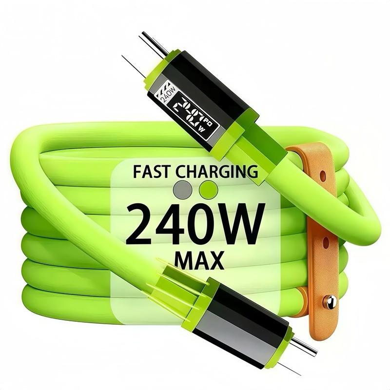 

1/3Pcs 1.5 Meters Wire Type-C Digital Display Charger Cable Usb C To C Fast Charging 240W Power Display Cable Cord For Phone 17